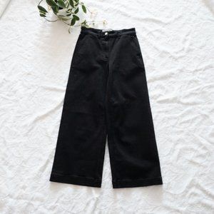 Everlane women wide leg Black Jeans sz 2
